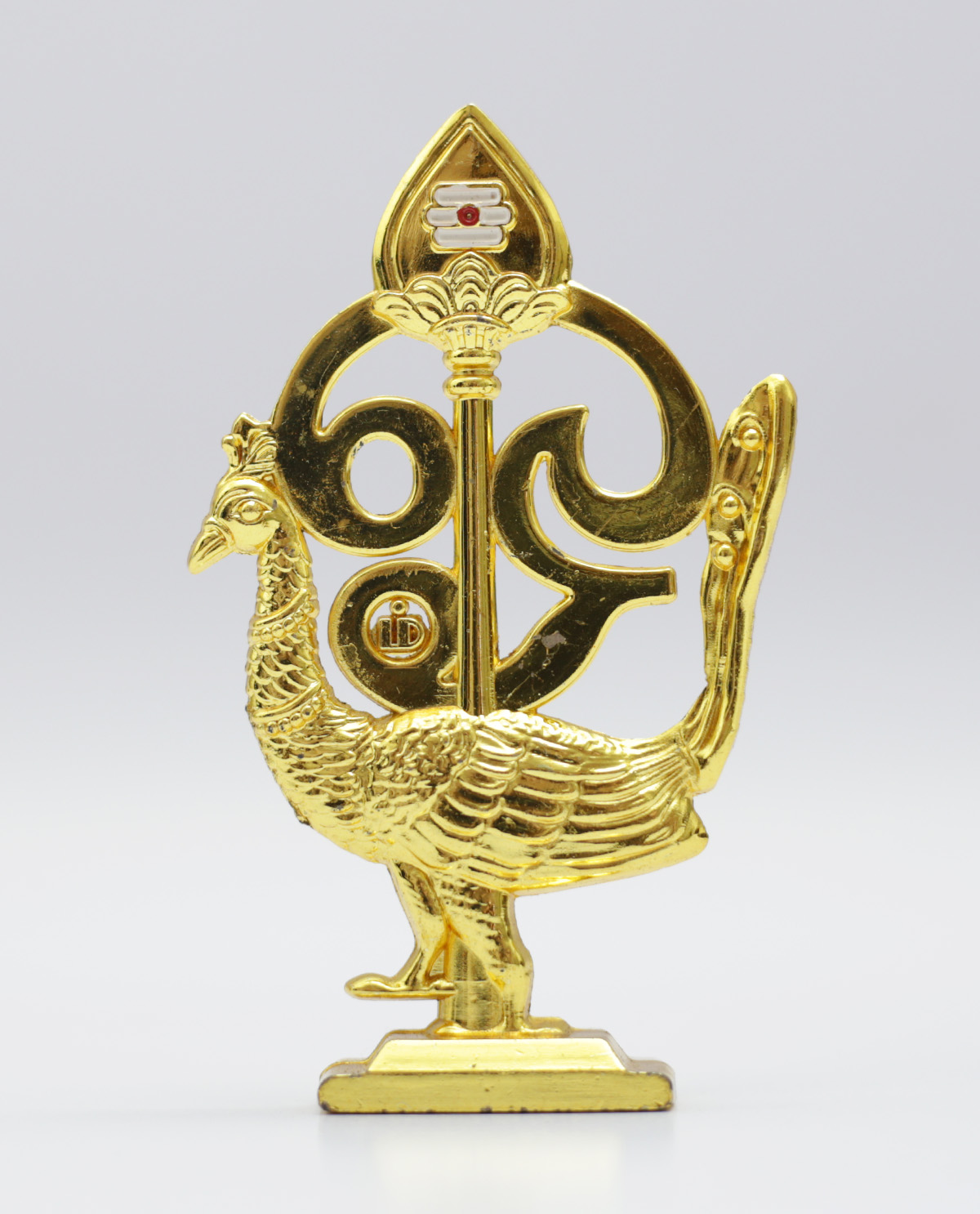 Peacock with Vel and Om Symbol