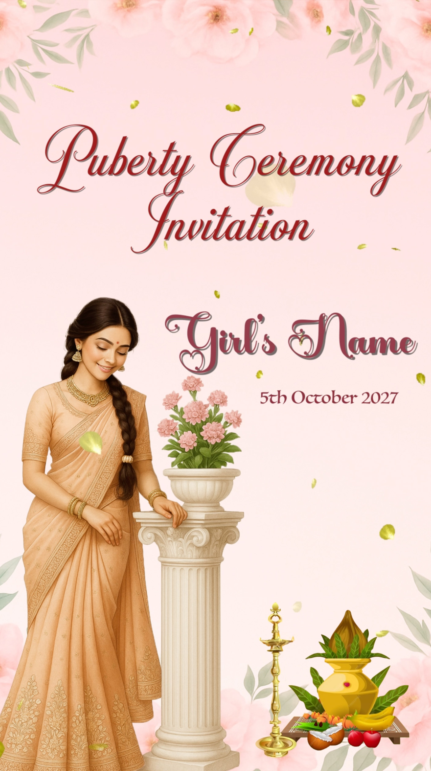 Puberty Ceremony Invitation Video