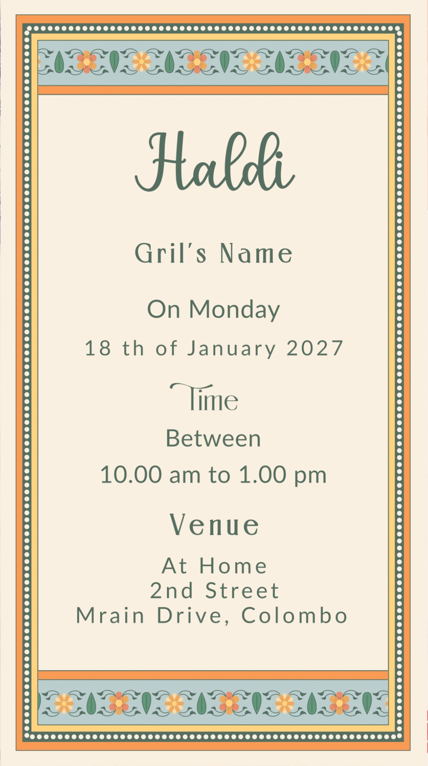 Haldi Ceremony Invitation Video | Traditional Indian Digital E-Card