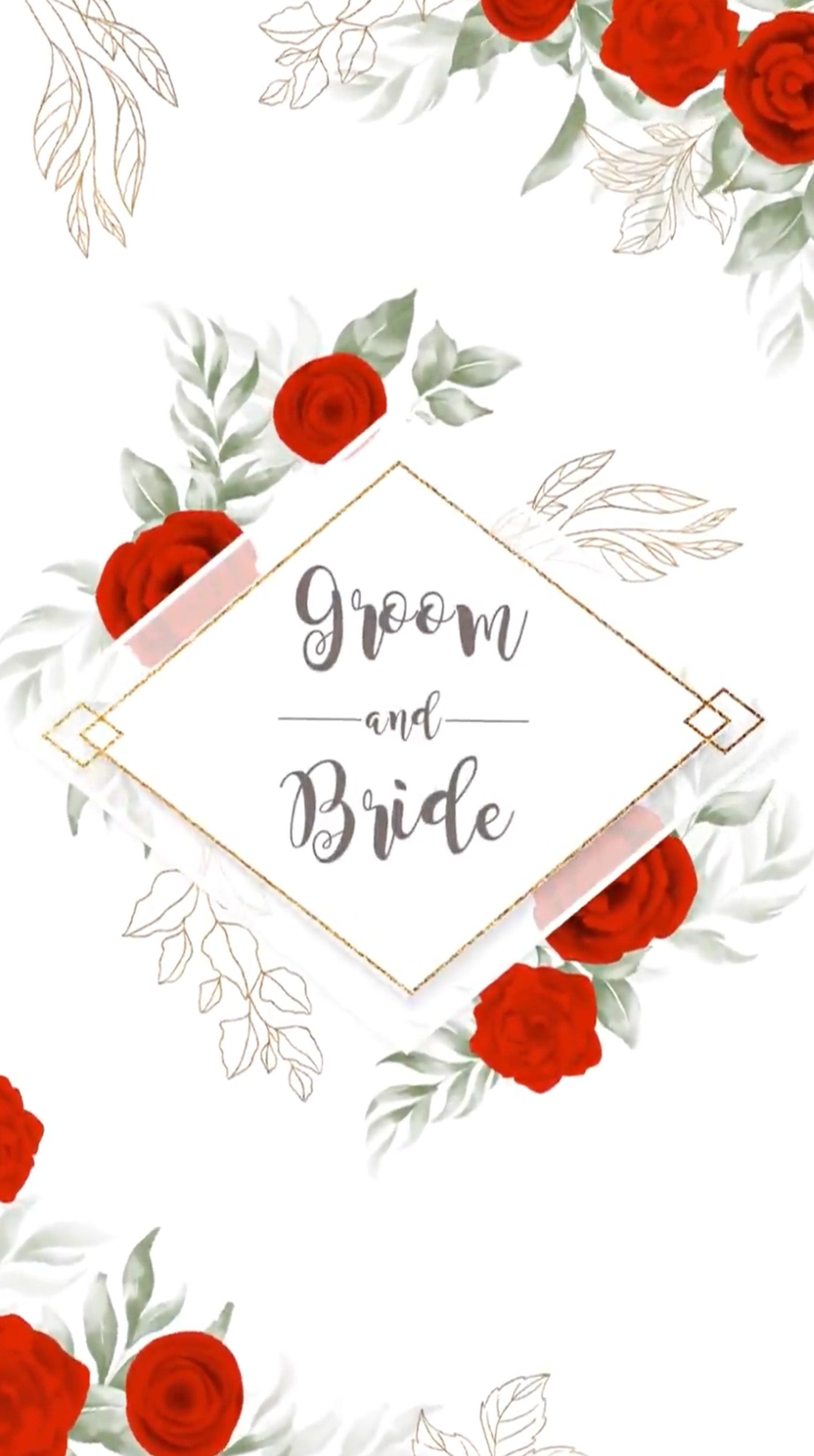 Floral Wedding Invitation Video | Elegant Digital E-Card with Timeline