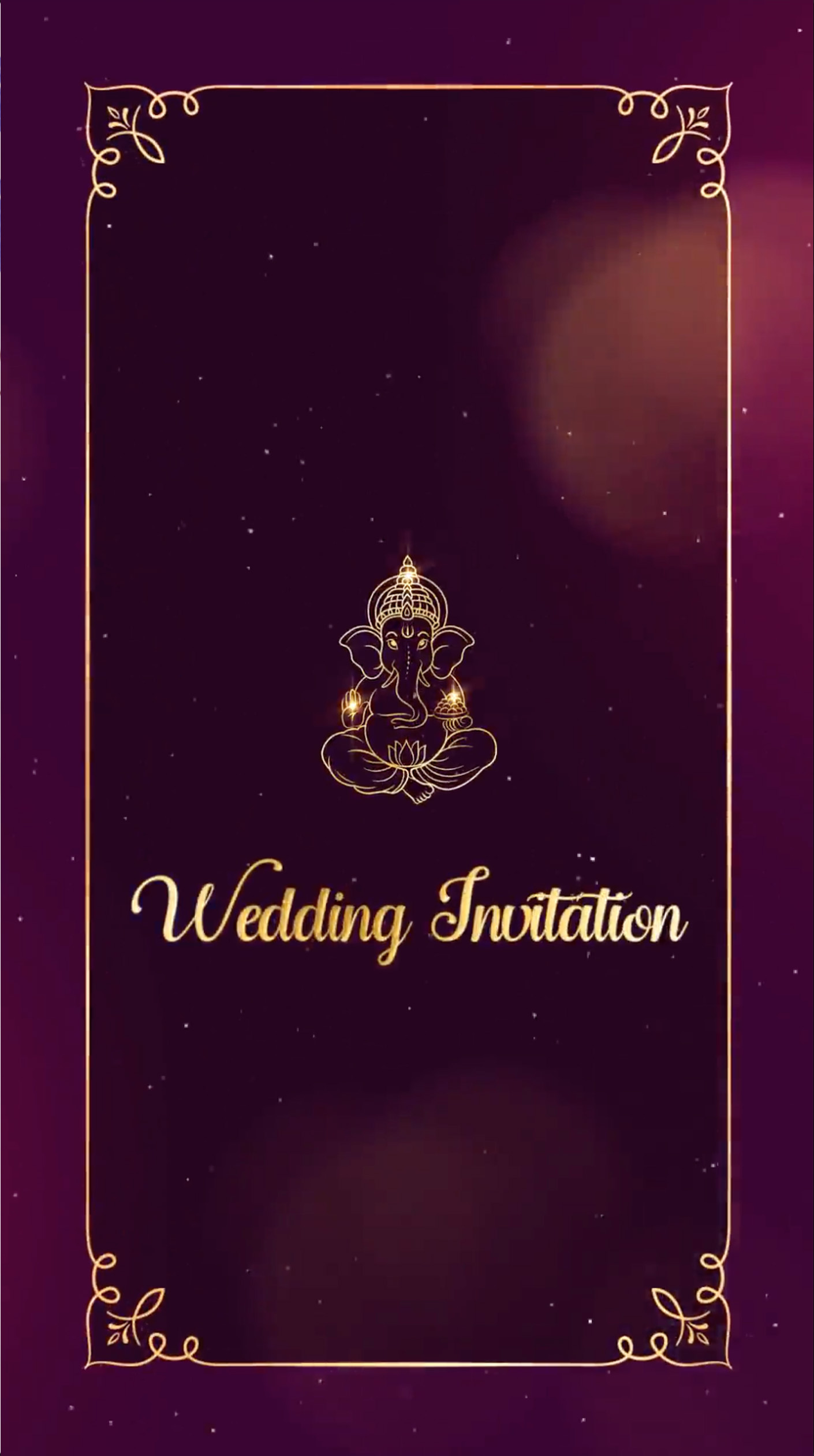 Luxury Wedding Invitation Video | Digital Reception & Save the Date E-Card