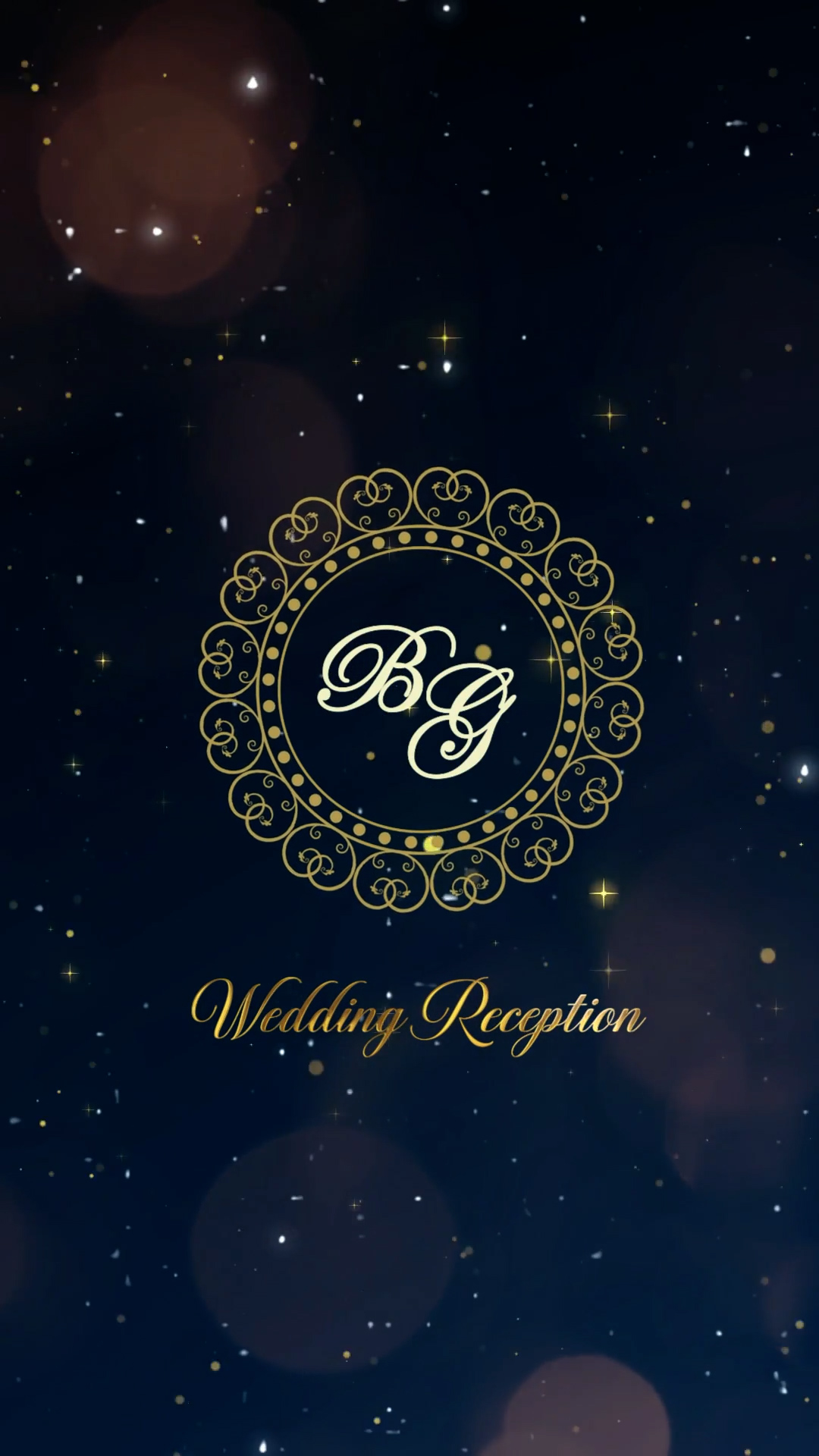 Starry Night Wedding Reception E-Invite