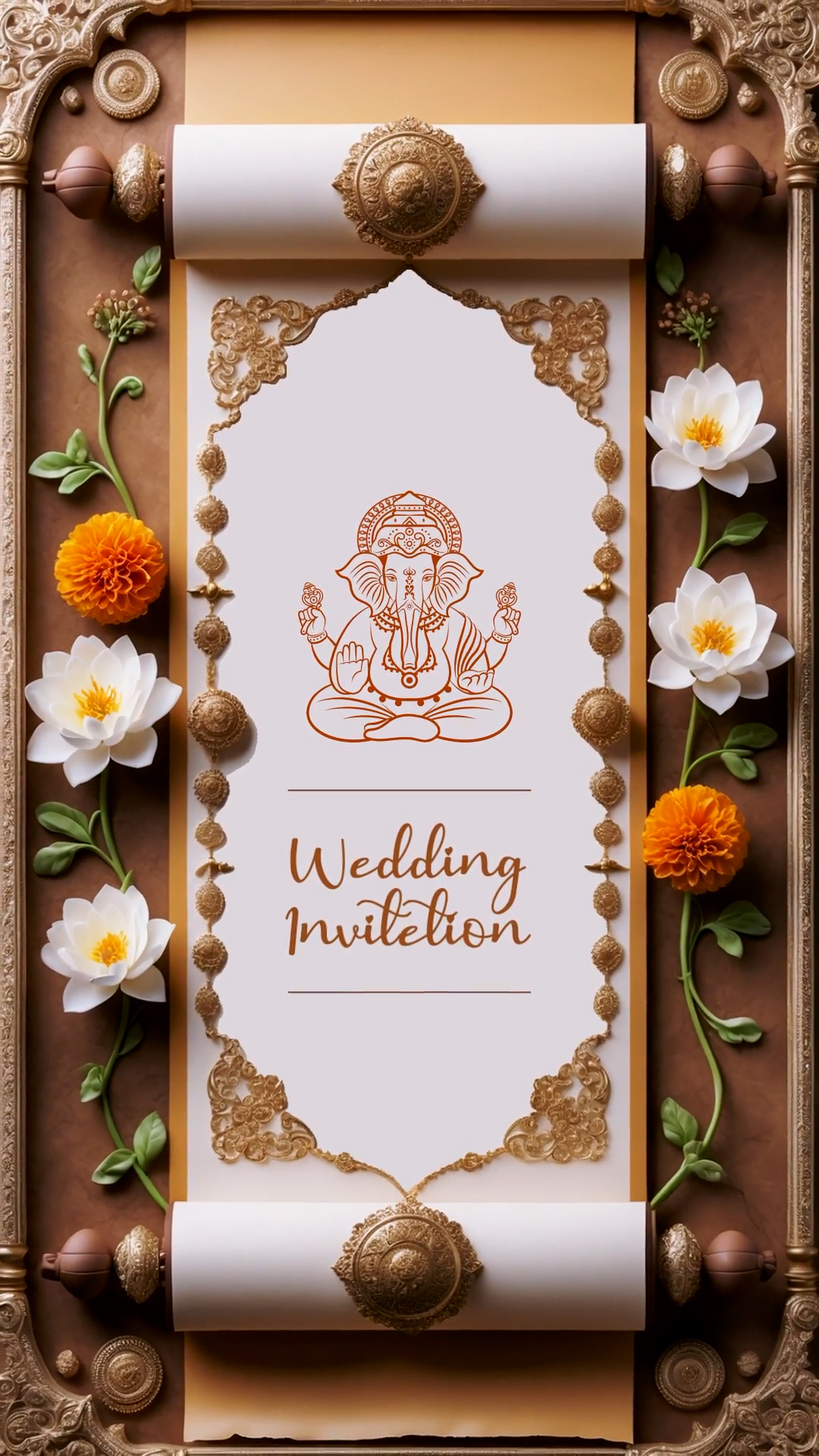 Animated Traditional Wedding Invitation Video