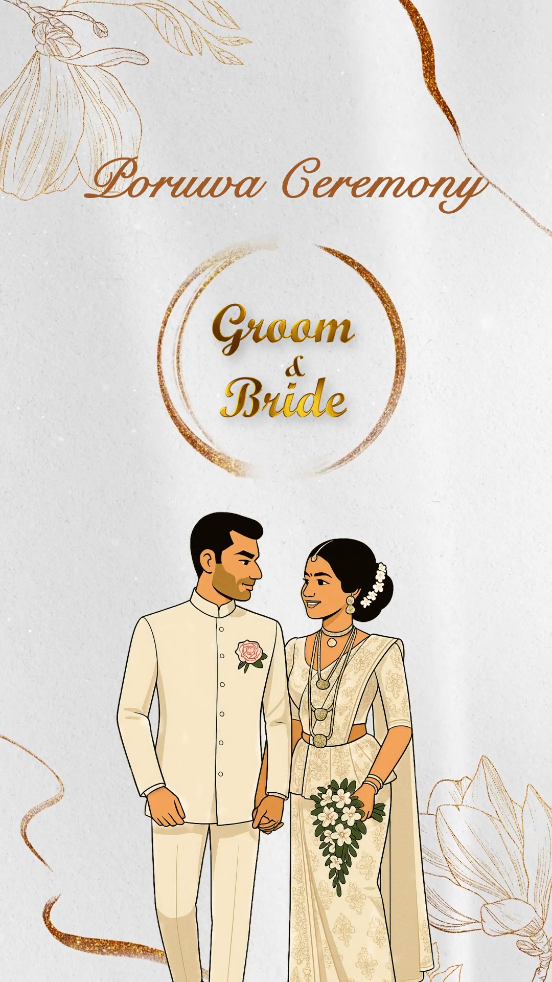 Animated Poruwa Ceremony Wedding Invitation Video