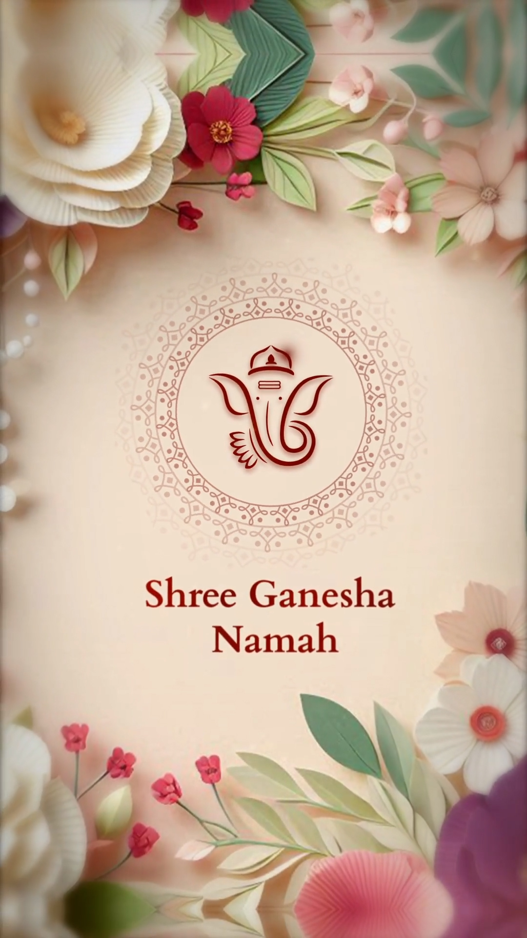 Elegant Floral Hindu Wedding Evite Video