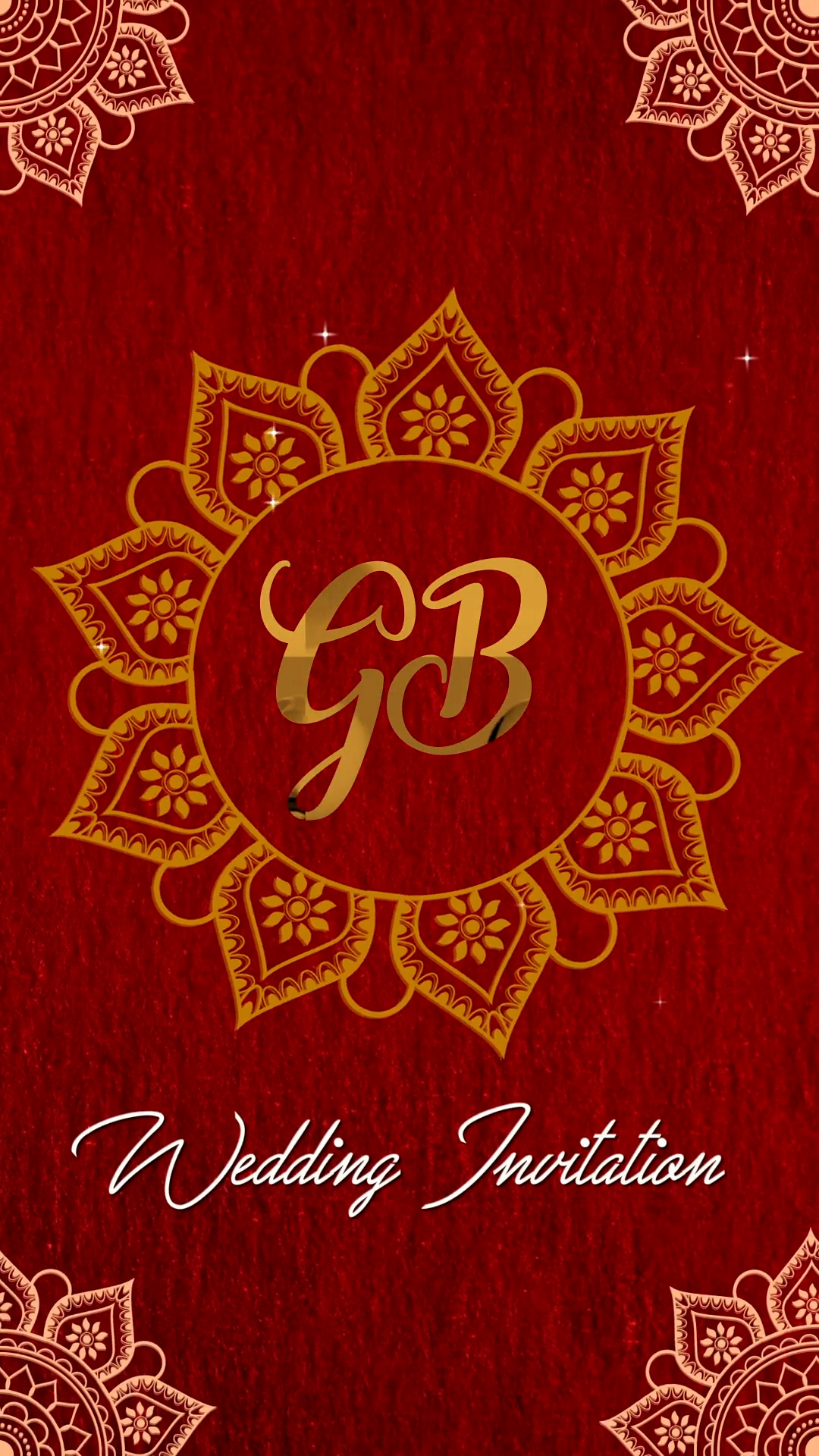 Royal Red Hindu Wedding Invite