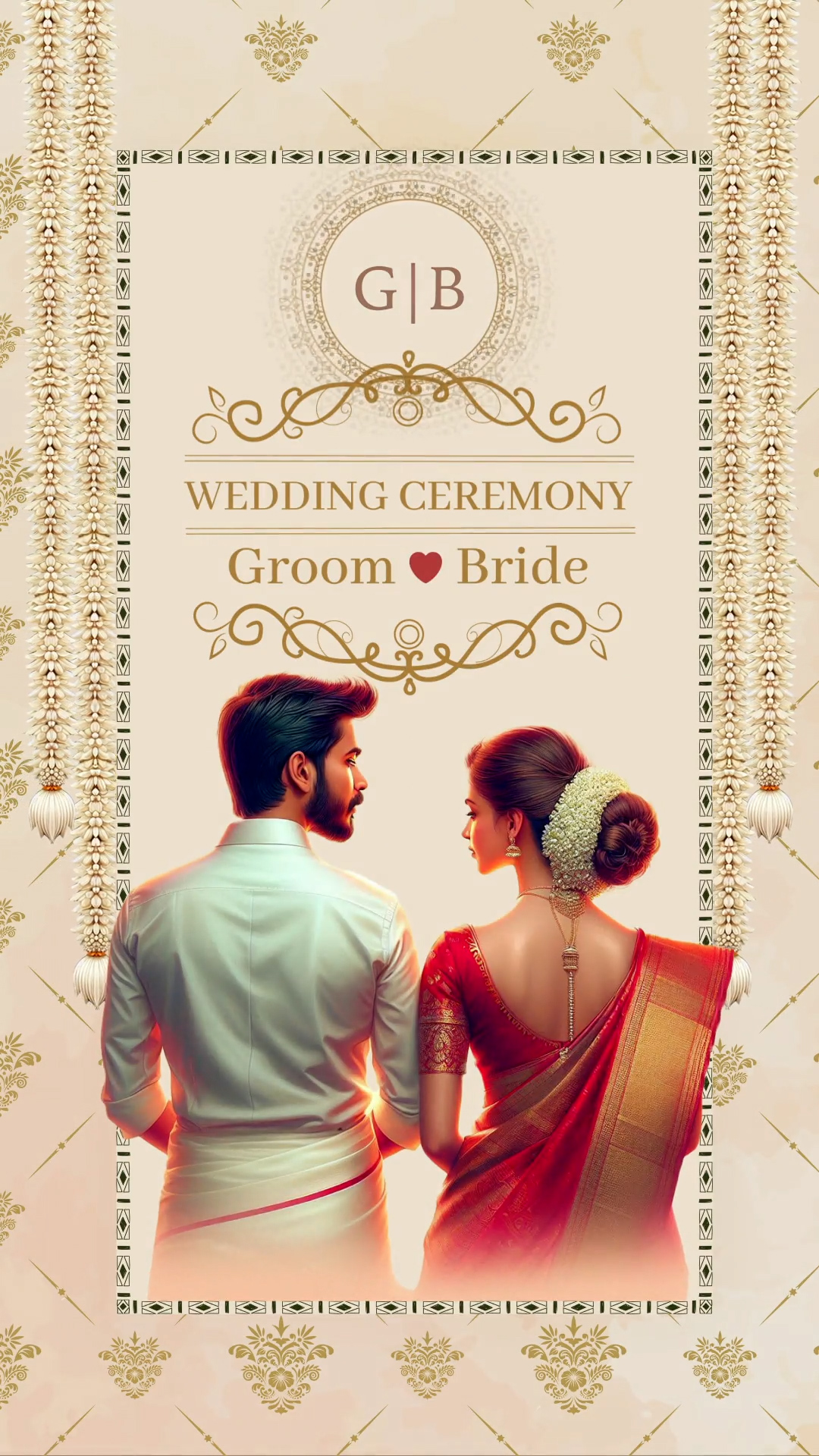 Modern Hindu Wedding Evite