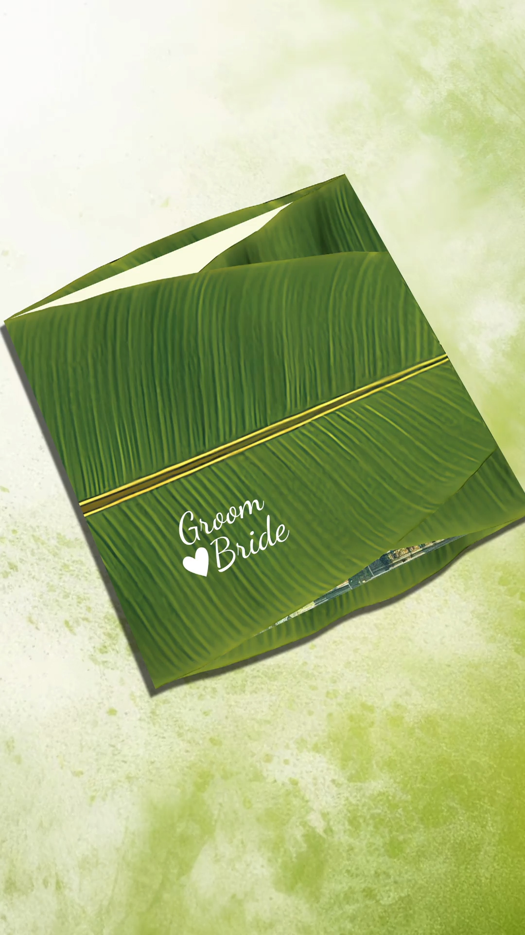 Banana Leaf-Themed Tamil Wedding Evite