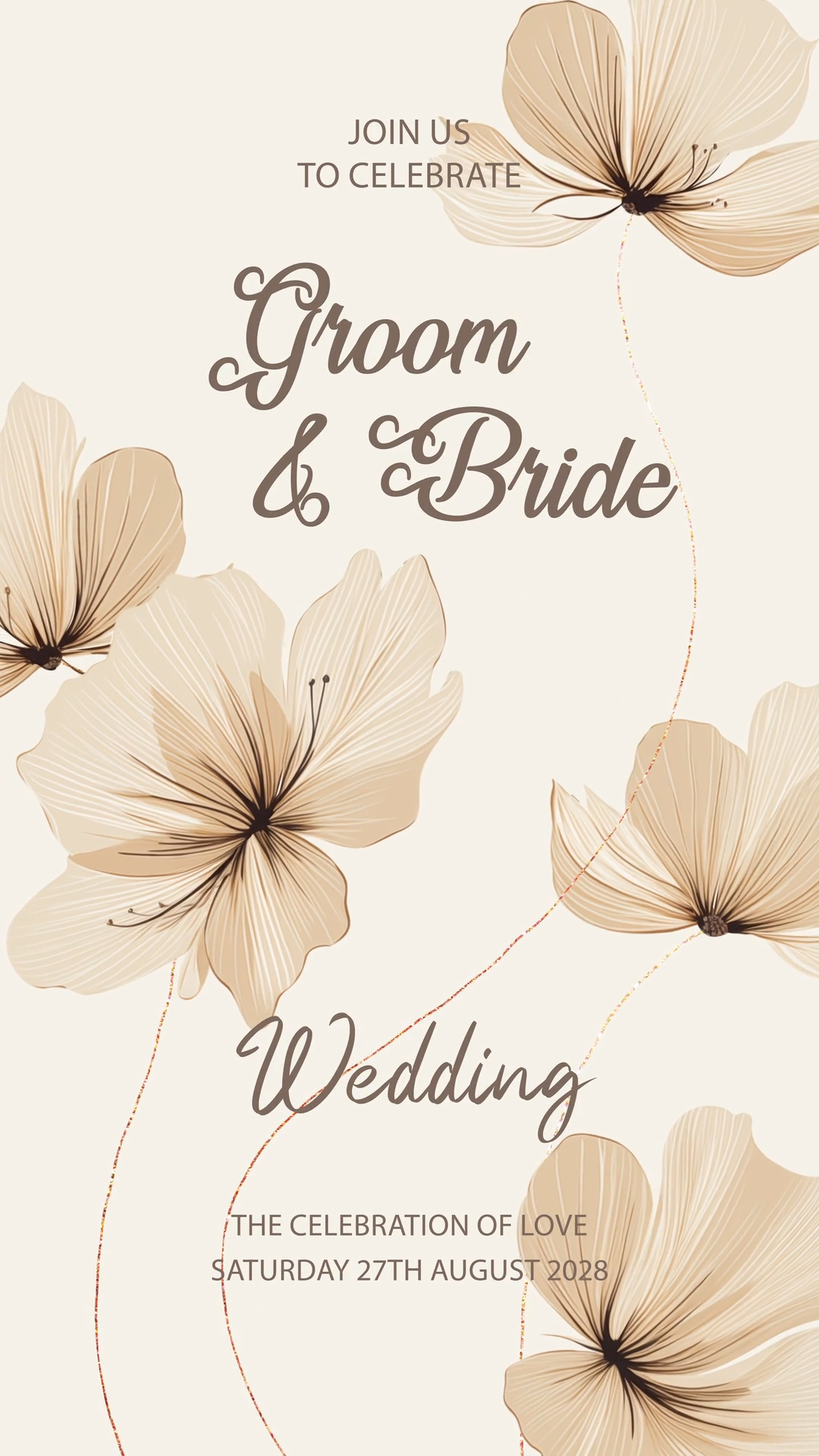 Elegant Wedding Video Invitation