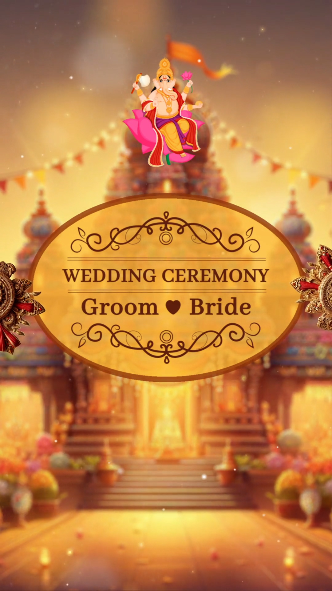Temple-Themed Wedding Video Invitation