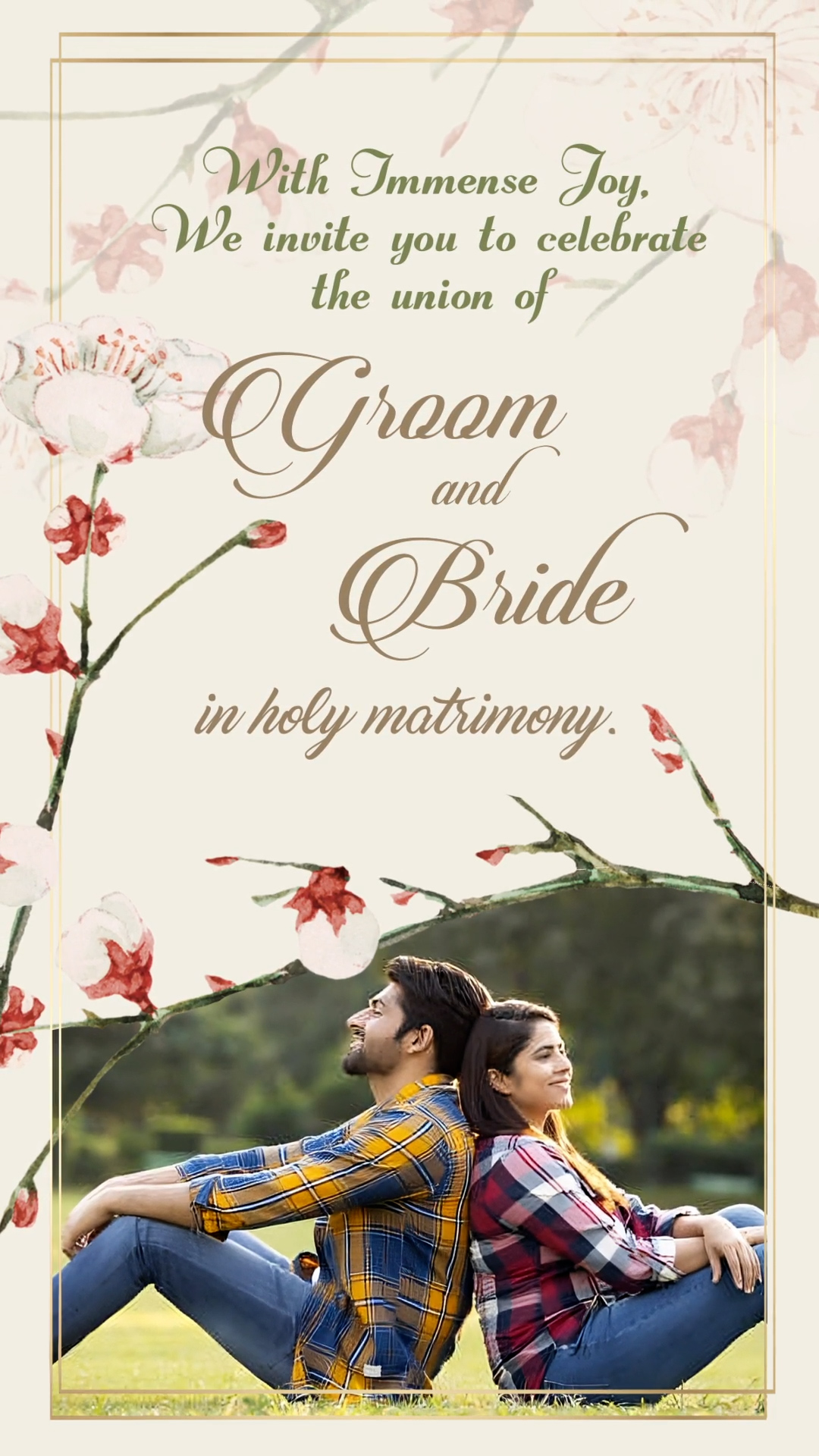 Photo Slideshow Wedding/Engagement Invite