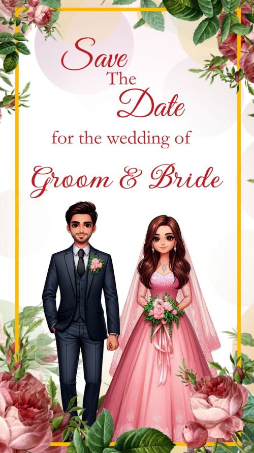 Minimal Christian Wedding Invite | Engagement | Reception - Buy Digital ...